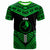 Yap T Shirt Tribal Pattern Cool Style Blue Color Unisex Green - Polynesian Pride