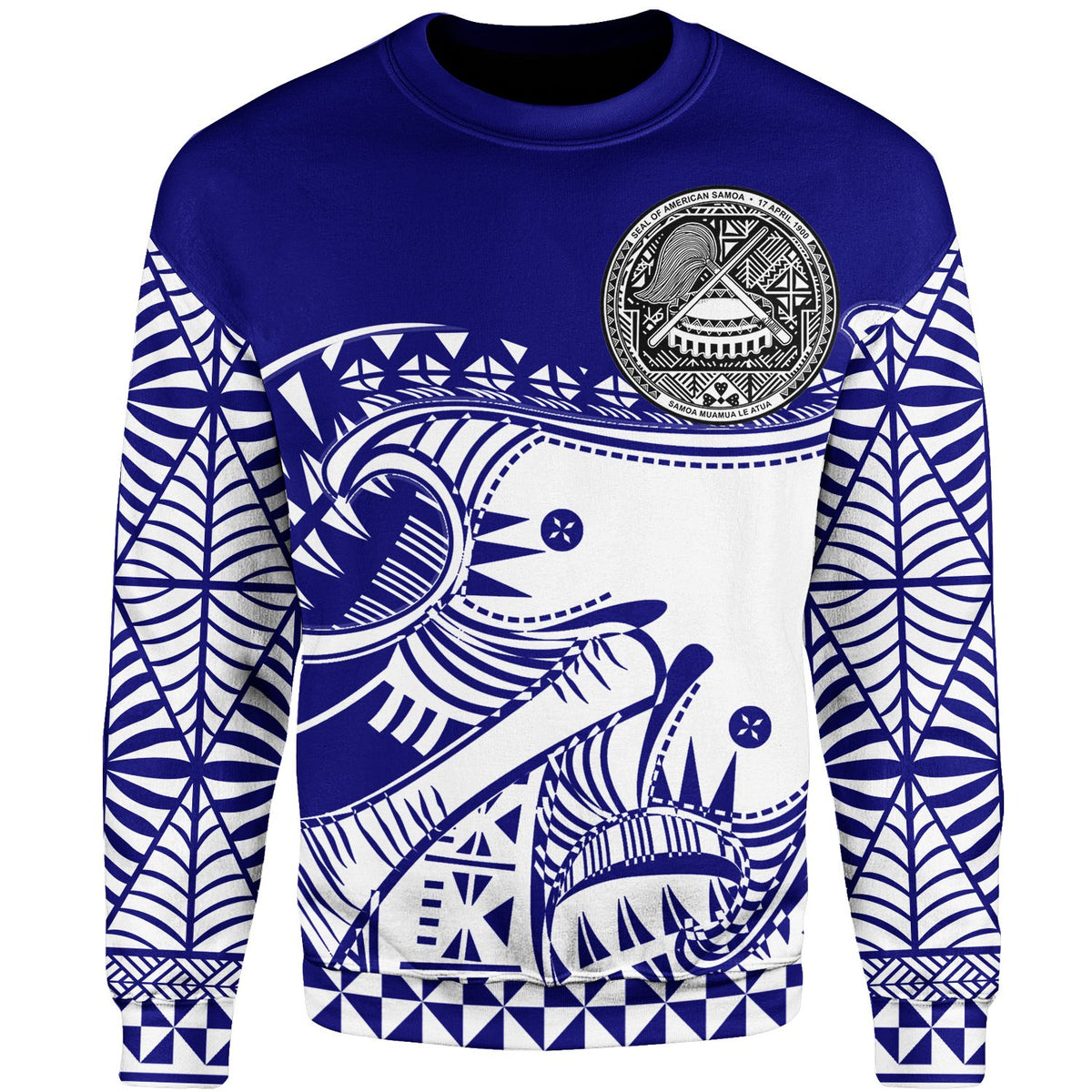 American Samoa Custom Personalised Sweater - Youthful Dynamic Style Unisex Blue - Polynesian Pride