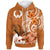 Pohpei Zip up Hoodie Pohnpei Spirit Unisex Orange - Polynesian Pride