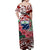 Samoa Off Shoulder Long Dress Hibiscus and Turtles Red LT13 - Polynesian Pride