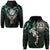 Custom Aotearoa Paua Shell Zip Hoodie Maori Manaia and Fish LT13 Unisex Black - Polynesian Pride