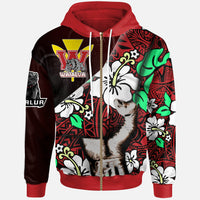Hawaii Waialua School Polynesian Custom Patronage Hoodie The Waialua High & Intermediate School Bloods In My Veins LT10 - Polynesian Pride