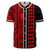 Hawaii Polynesian Kakau Baseball Jersey V.2 - Freestyle - Red Red - Polynesian Pride