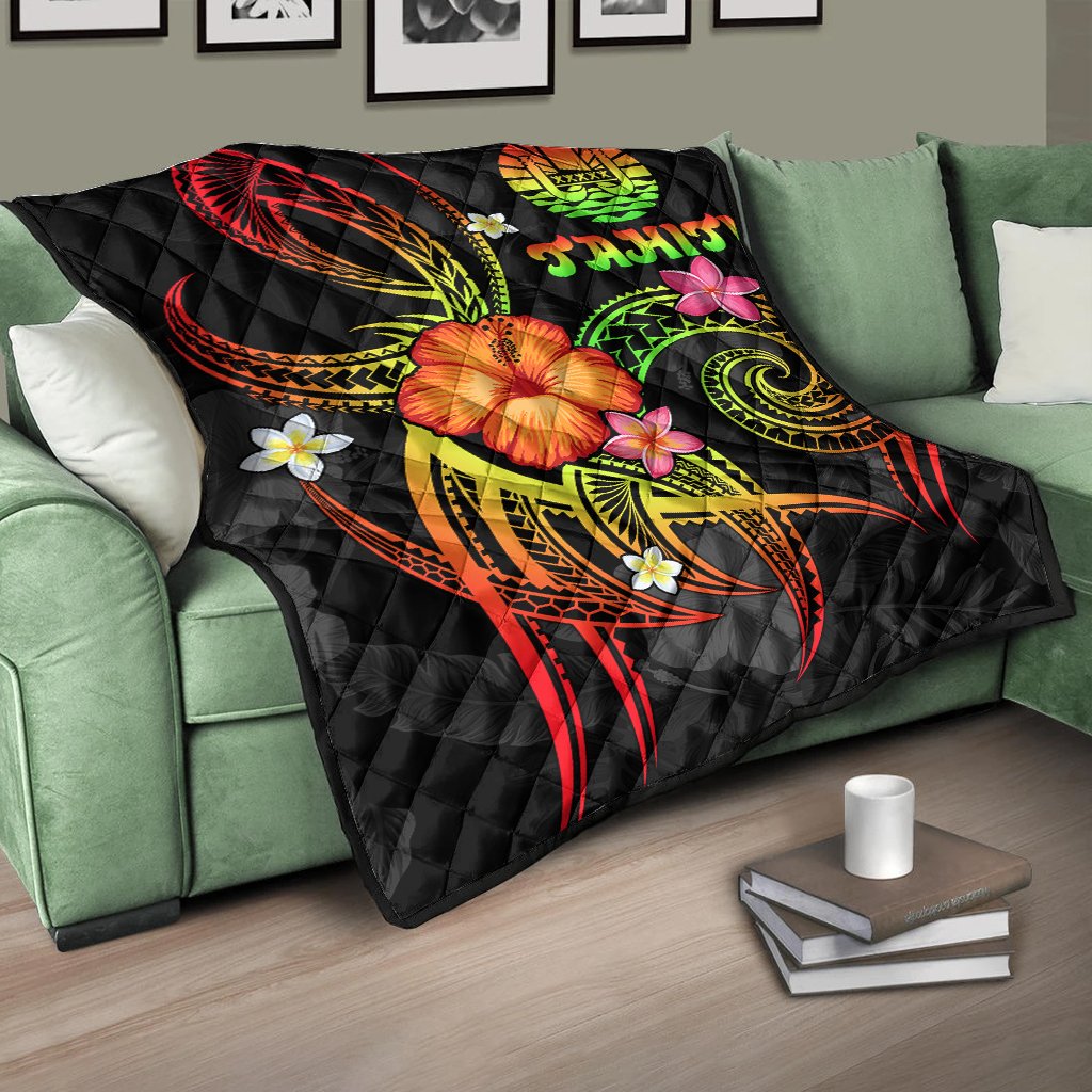 Polynesian Tahiti Premium Quilt - Legend of Tahiti (Reggae) - Polynesian Pride