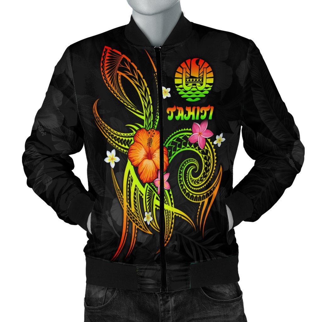 Polynesian Tahiti Men's Bomber Jacket - Legend of Tahiti (Reggae) Reggae - Polynesian Pride