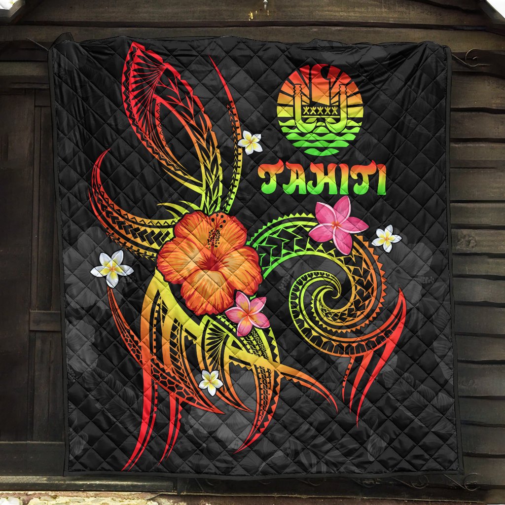 Polynesian Tahiti Premium Quilt - Legend of Tahiti (Reggae) - Polynesian Pride