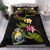 Nauru Polynesian Custom Personalised Bedding Set - Plumeria Tribal Black - Polynesian Pride