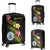 Federated States Of Micronesia Polynesian Custom Personalised Luggage Covers - Plumeria Tribal Black - Polynesian Pride