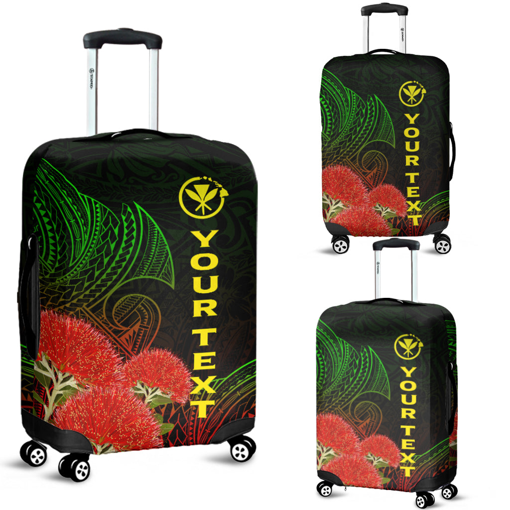 Hawaii Polynesian Luggage Covers - Ohia Lehua - LT12 Black - Polynesian Pride