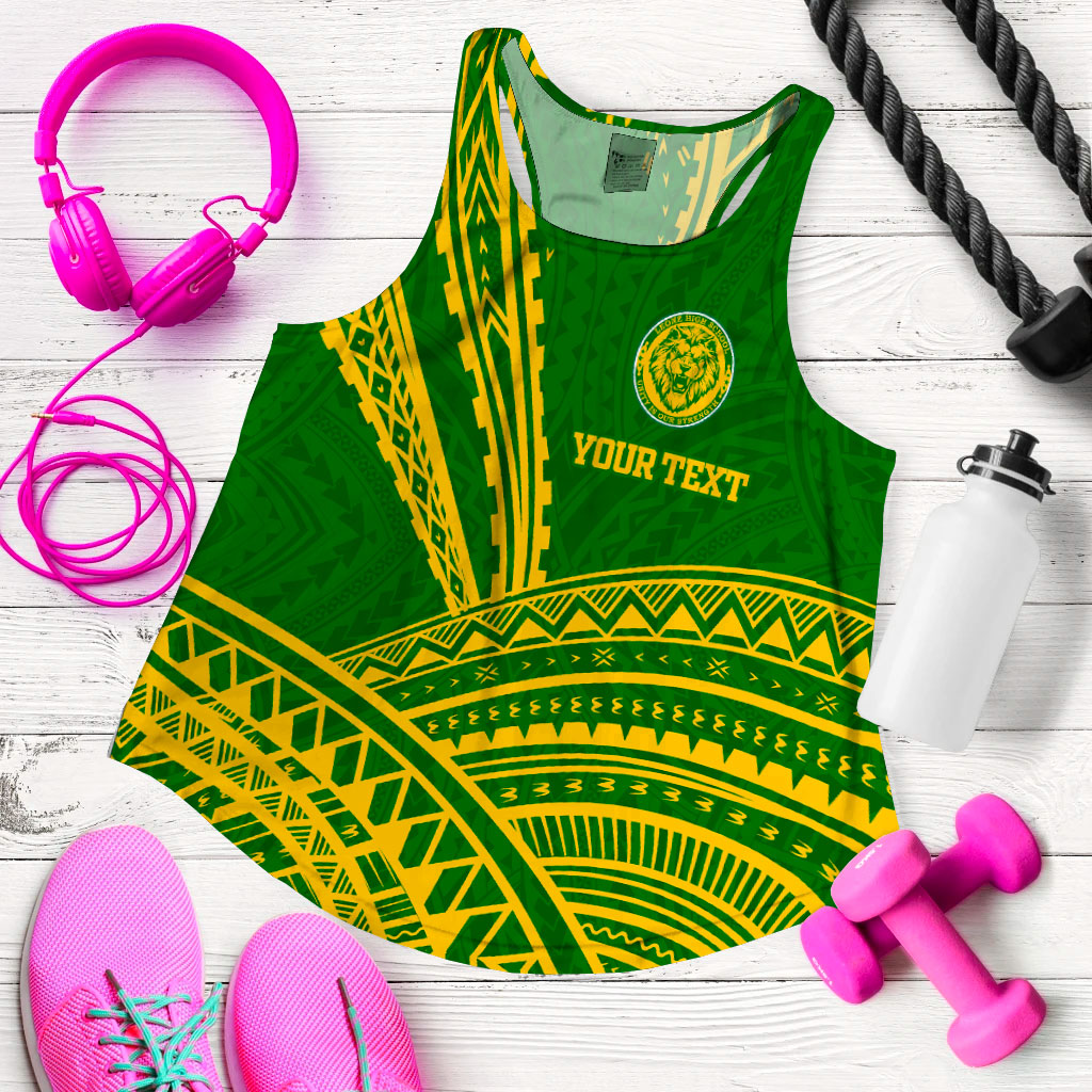 (Custom Personalised) Leone High School Pride Women Tank Top - LT12 - Polynesian Pride