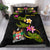 Fiji Polynesian Custom Personalised Bedding Set - Plumeria Tribal Black - Polynesian Pride