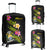 Nauru Polynesian Custom Personalised Luggage Covers - Plumeria Tribal Black - Polynesian Pride