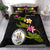 Niue Polynesian Custom Personalised Bedding Set - Plumeria Tribal Black - Polynesian Pride