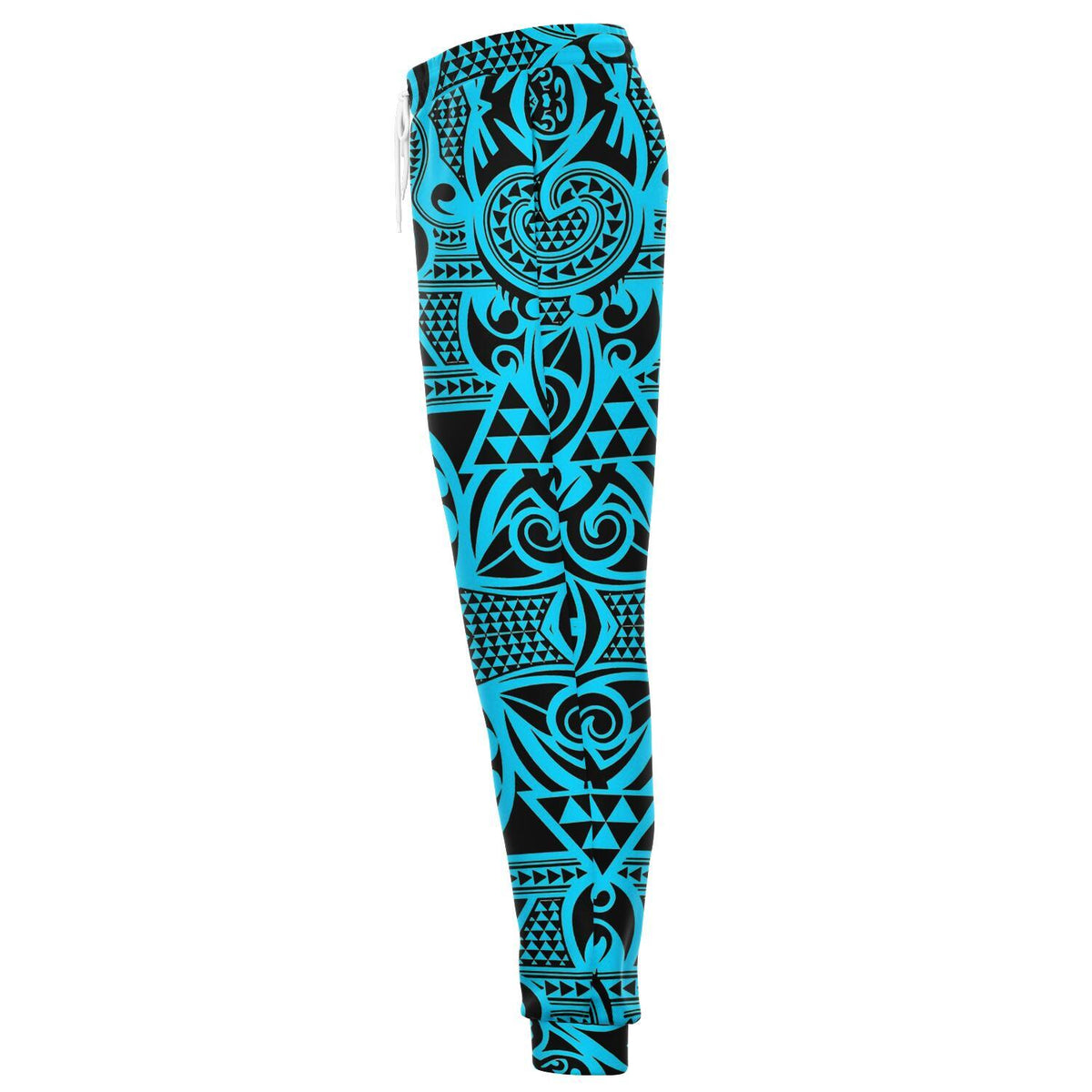 Polynesian Kakau Turtle Blue Joggers - Polynesian Pride