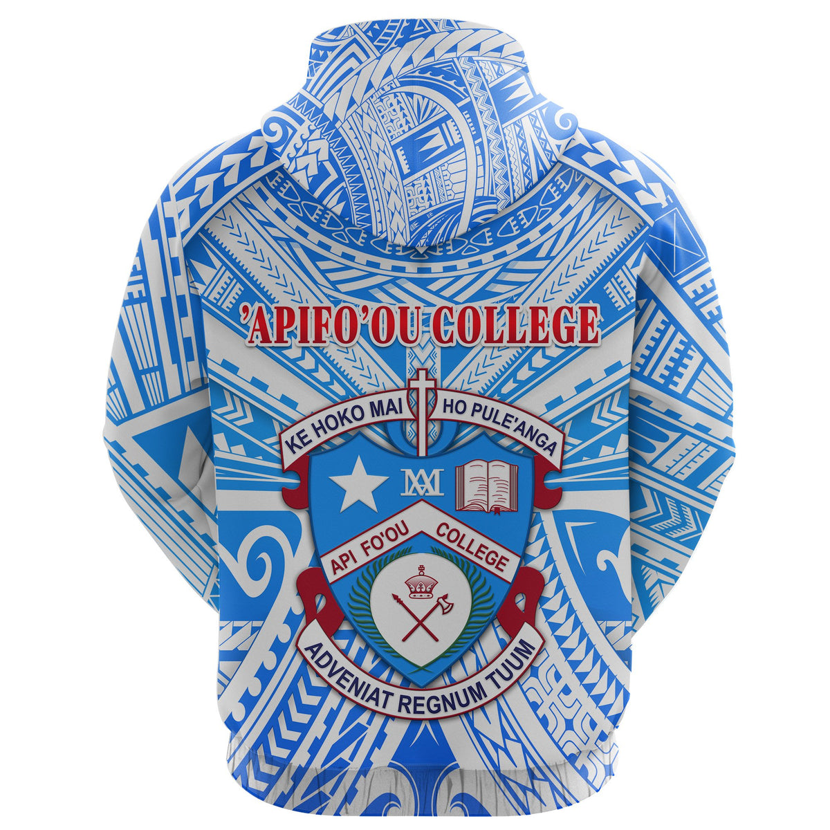 Custom Kolisi ApifoouCollege Zip Hoodie Tonga - Polynesian Pride