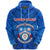 Custom Kolisi Apifoou College Tonga Hoodie Full Blue, Custom Text and Number - Polynesian Pride