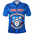 Custom Kolisi Apifoou College Polo Shirt Tonga Full Blue - Polynesian Pride