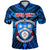 Custom Kolisi Apifoou College Polo Shirt Tonga Blue - Polynesian Pride