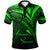 American Samoa Polo Shirt Green Color Cross Style Unisex Black - Polynesian Pride