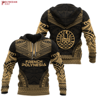 French Polynesia Gold Chief Hoodie - Polynesian Pride