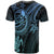 Yap Custom T Shirt Blue Turtle - Polynesian Pride