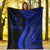 Chuuk Custom Personalised Premium Blanket - Blue Polynesian Tentacle Tribal Pattern - Polynesian Pride