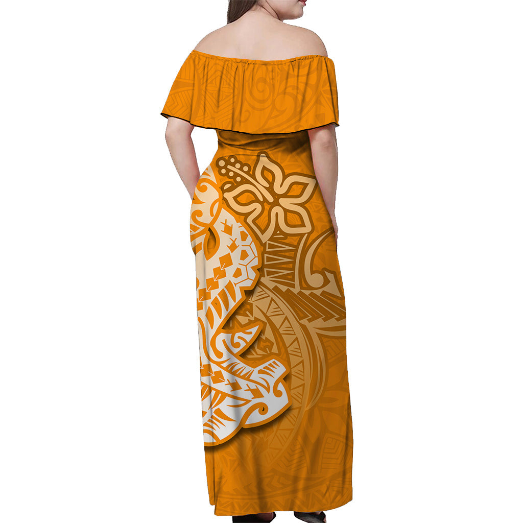 Custom Polynesian Matching Dress And Shirt with Tribal Hammerhead Shark Wheat LT6 - Polynesian Pride