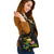 Pohnpei Polynesian Custom Personalised Shoulder Handbag - Plumeria Tribal - Polynesian Pride