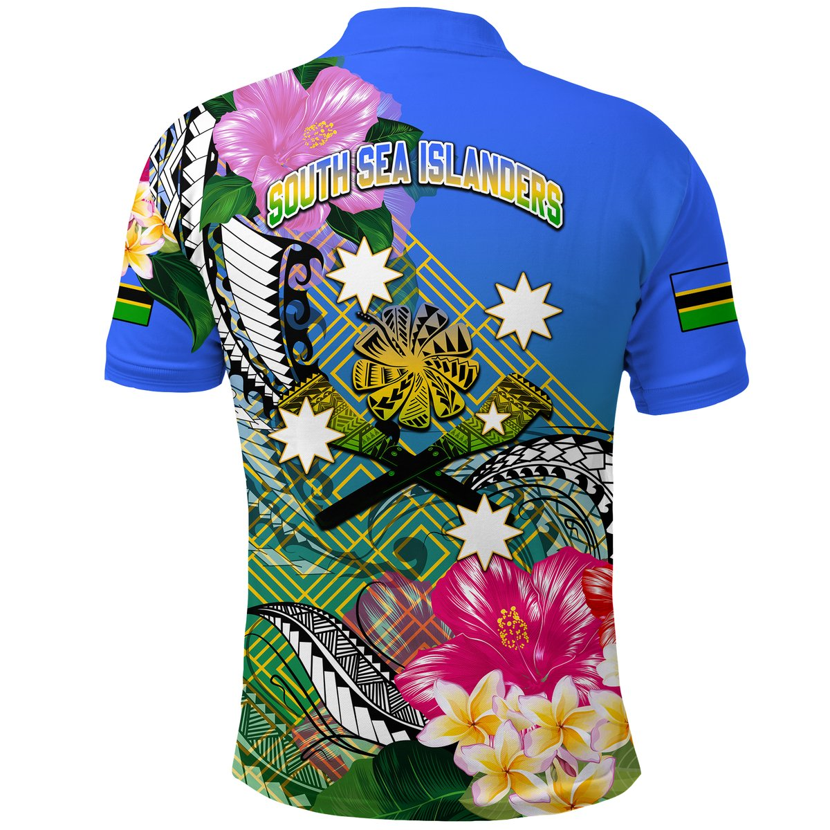 Custom South Sea Islanders Kanakas Hibiscus Polynesia Polo Shirt LT2 - Polynesian Pride