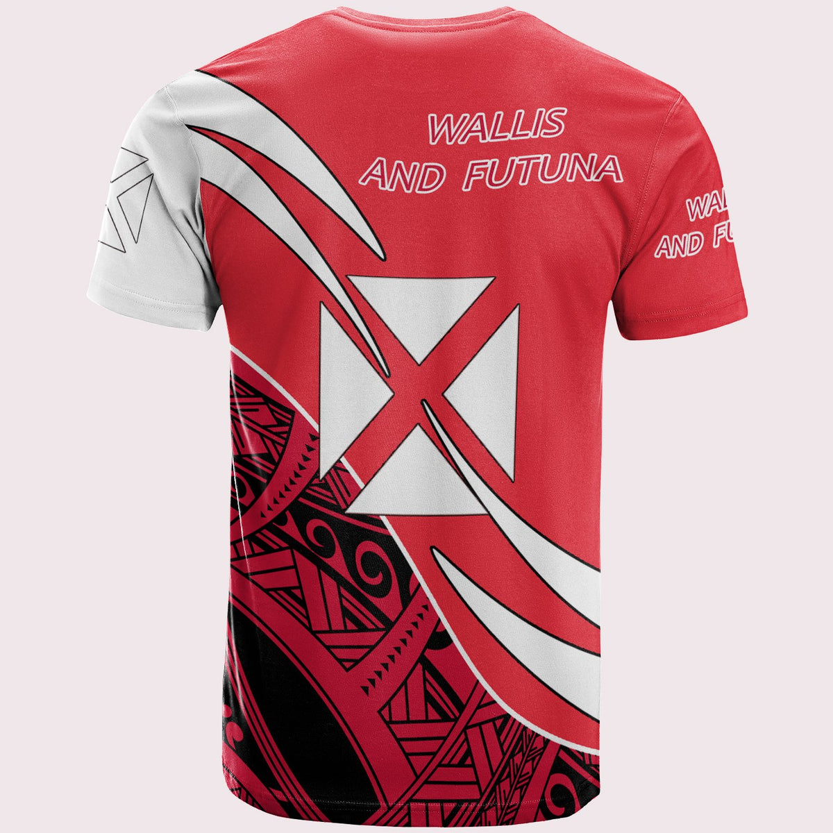 Wallis and Futuna T Shirt Symmetrical Lines - Polynesian Pride