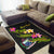 Samoa Polynesian Custom Personalised Area Rug - Plumeria Tribal - Polynesian Pride