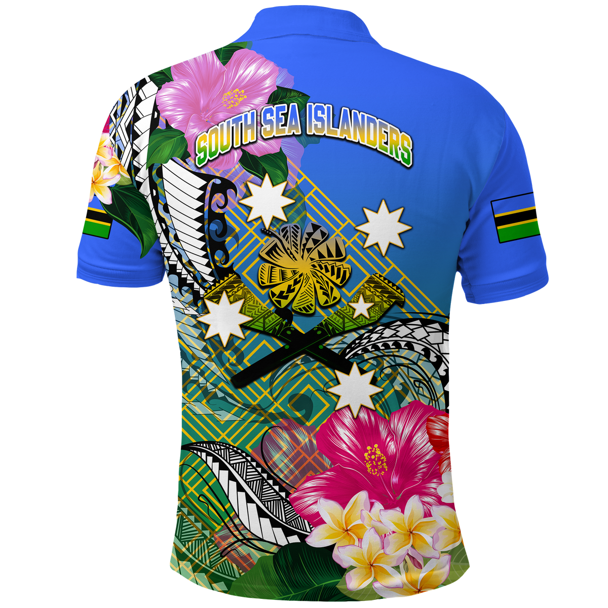 South Sea Islanders Kanakas Hibiscus Polynesia Polo Shirt LT2 - Polynesian Pride