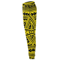 Polynesian Seamless Yellow Joggers - Polynesian Pride