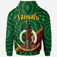 Vanuatu Hoodie Lakatoro Polynesian Patterns With Bamboo - Polynesian Pride