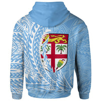 Fiji Zip Hoodie Levuka Wings Style - Polynesian Pride