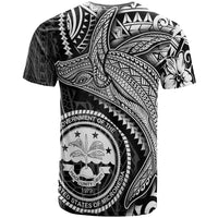 Federated States of Micronesia T Shirt Humpback Whale & Coat of Arms White - Polynesian Pride