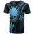 Nauru Custom T shirt Blue Turtle - Polynesian Pride