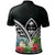 Guam Polo Shirt Guahan Coat of Arms and Polynesian Tropical Flowers White - Polynesian Pride