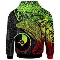 Yap Hoodie Humpback Whale & Coat of Arms Reggae - Polynesian Pride