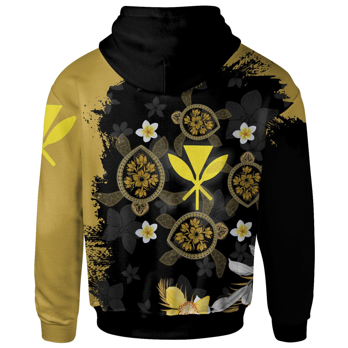 Hawaii Hoodie Plumeris Turtle - Polynesian Pride