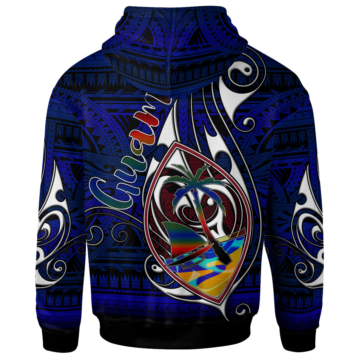 Guam Hoodie Custom Guam Independence Day With Hook Polynesian Patterns LT10 - Polynesian Pride