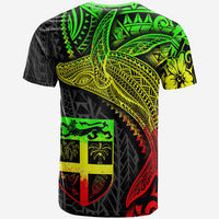 Fiji T Shirt Humpback Whale & Coat of Arms Reggae - Polynesian Pride
