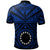 Cook Island Polo Seal With Polynesian Tattoo Style (Blue) - Polynesian Pride