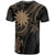 Nauru Custom T shirt Gold Turtle - Polynesian Pride