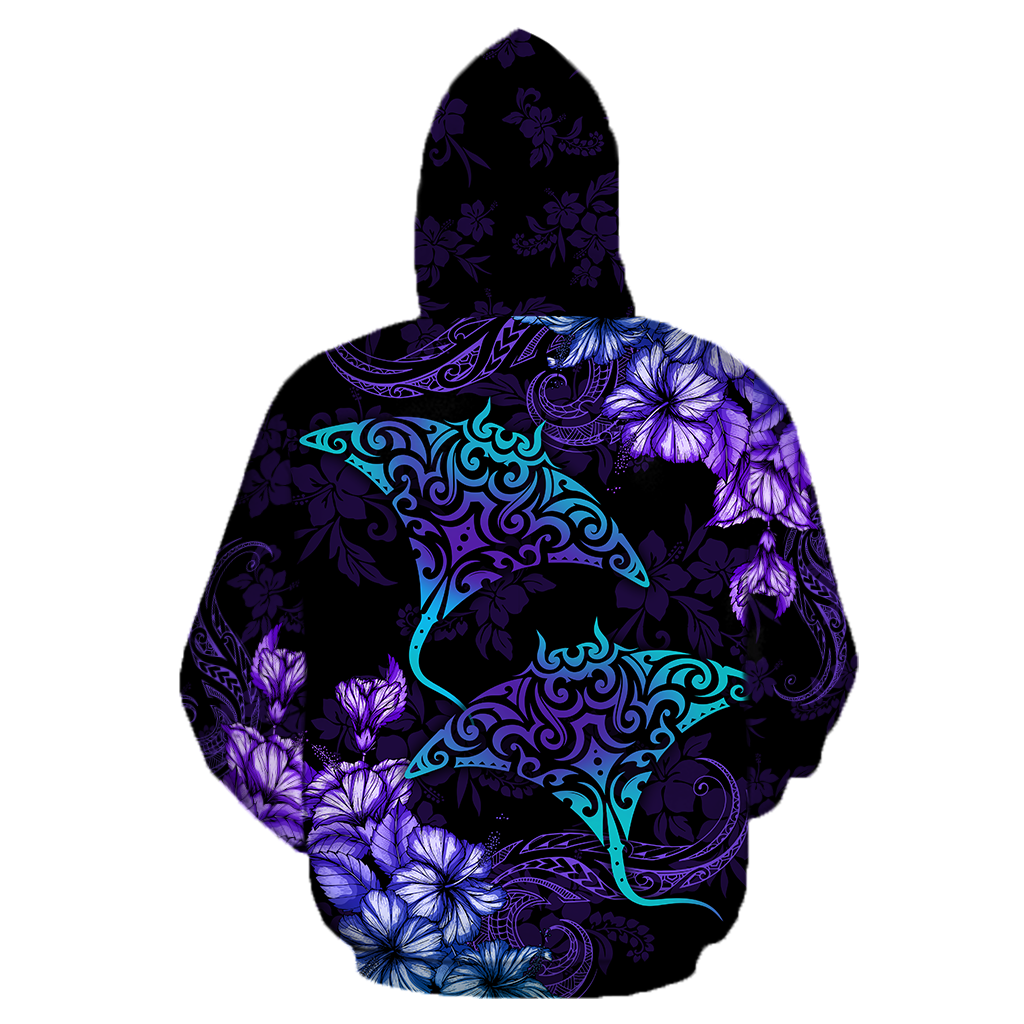 Beautiful Ray Hibiscus Polynesian Hoodie - Polynesian Pride