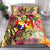 Tonga Bedding Set - Flowers Tropical With Sea Animals Pink - Polynesian Pride