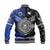 Samoa And New Zealand Baseball Jacket Together - Black LT8 - Polynesian Pride