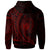 Samoa Hoodie Custom Red Wings Style - Polynesian Pride