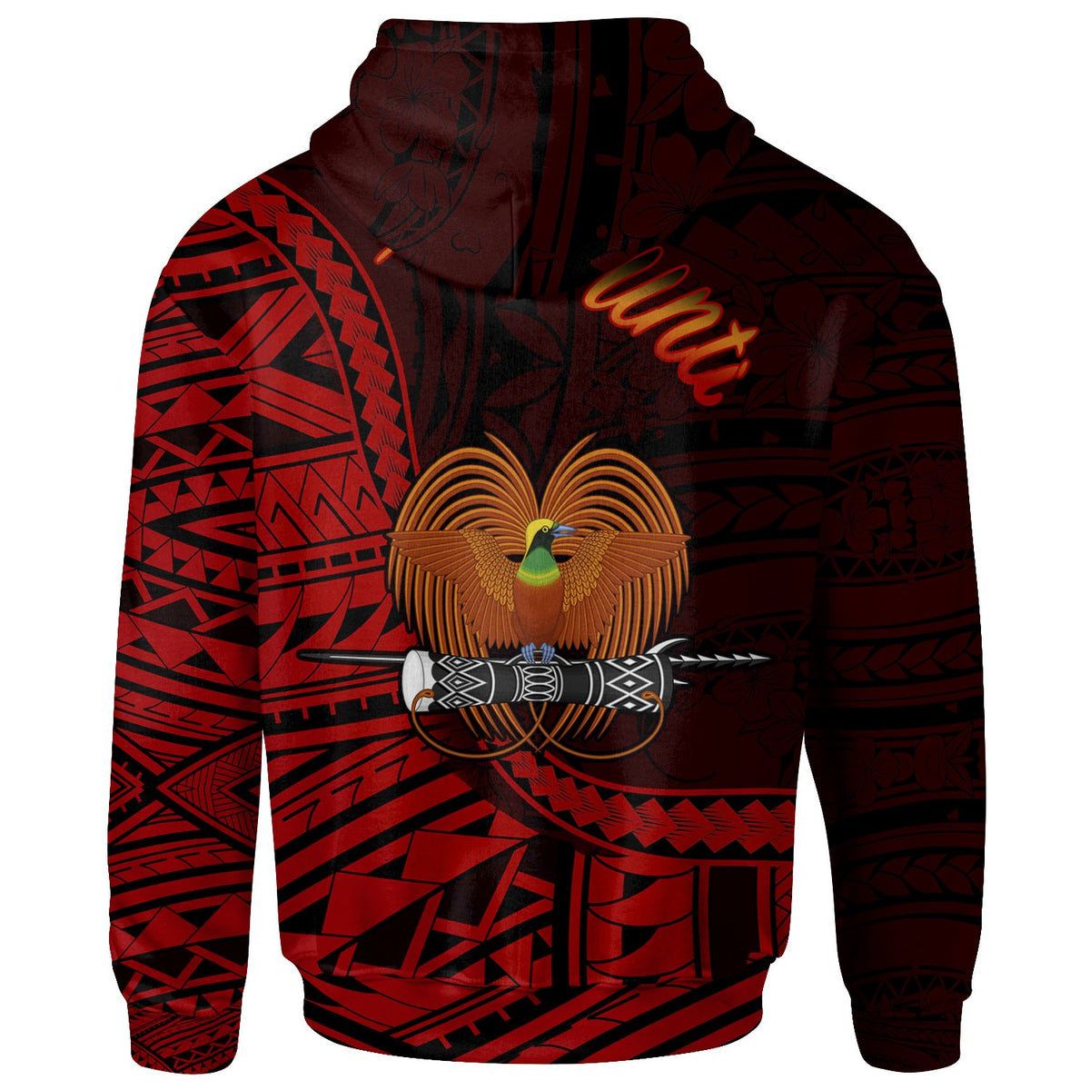 Papua New Guinea Zip Hoodie Ambunti Polynesian Patterns - Polynesian Pride