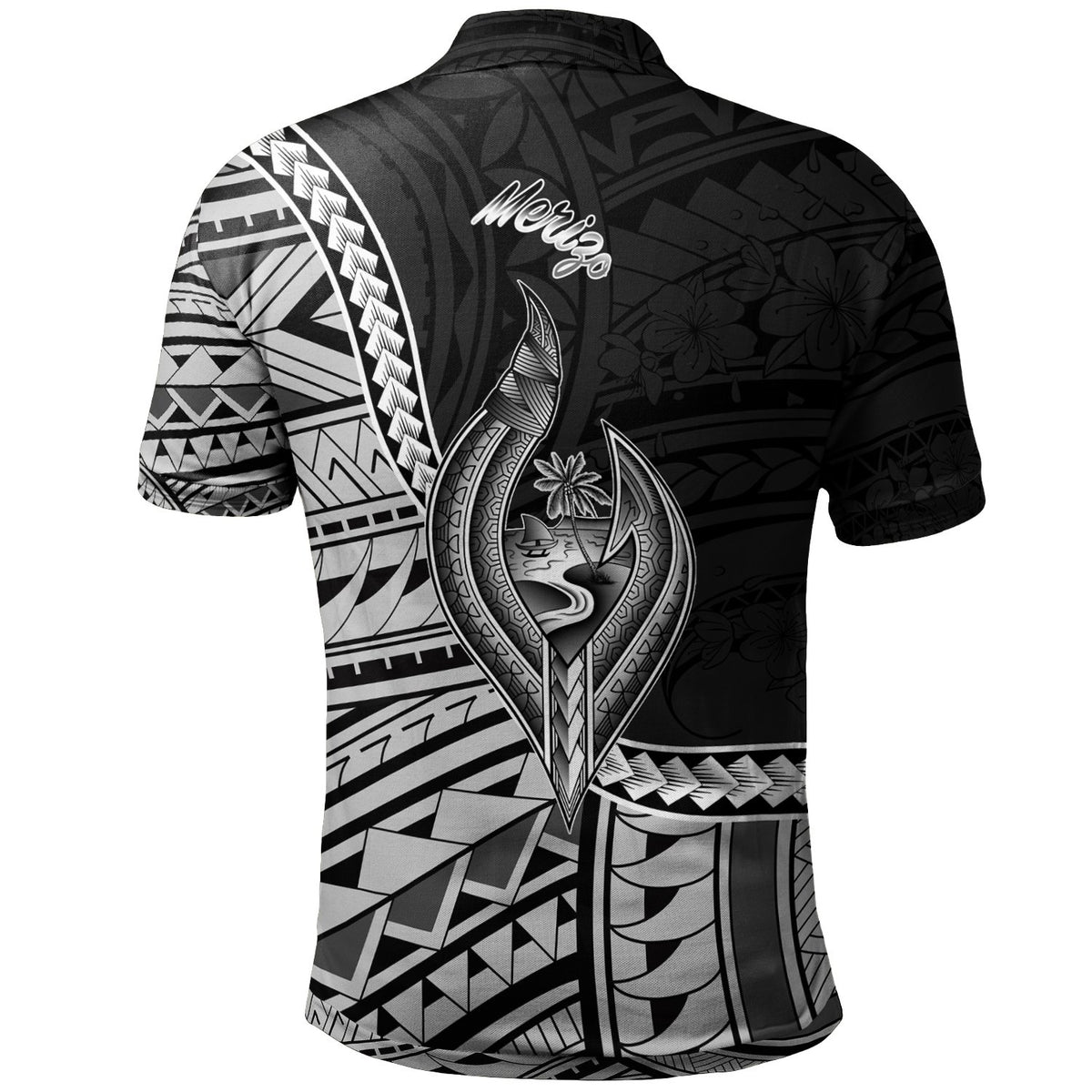 Guam Polo Shirt Merizo Seal Of Guam Polynesian Patterns - Polynesian Pride